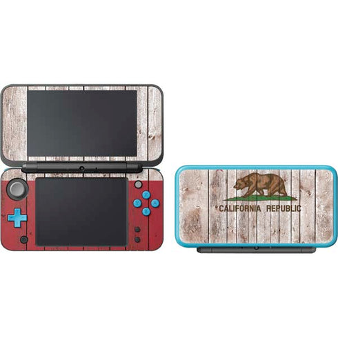California Flag Dark Wood Nintendo 2DS XL (2017) Skin